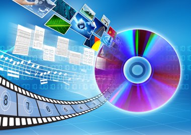 CD / Dvd veri depolama kavramı