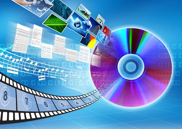 CD / DVD data storage Concept — Stock Photo, Image