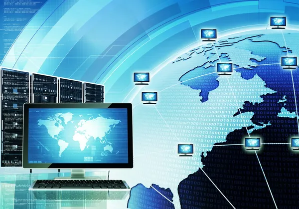 Worldwide computer network — Stock Photo, Image