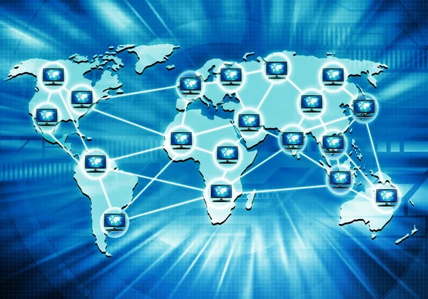 Worlwide Computer Network — Stock Photo, Image