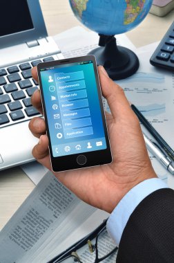 akıllı telefon üzerinde iş uygulaması