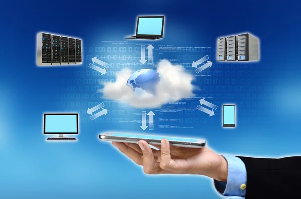 Concetto di cloud computing — Foto Stock