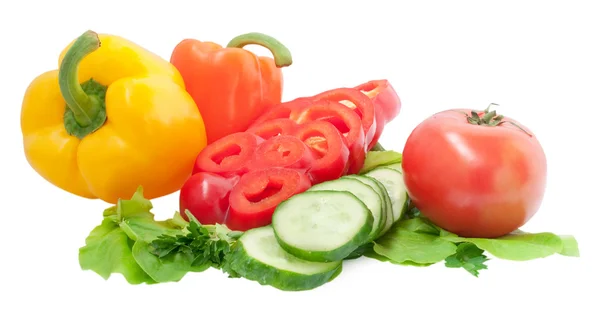 Gemüse isoliert auf weißem Hintergrund — Stockfoto