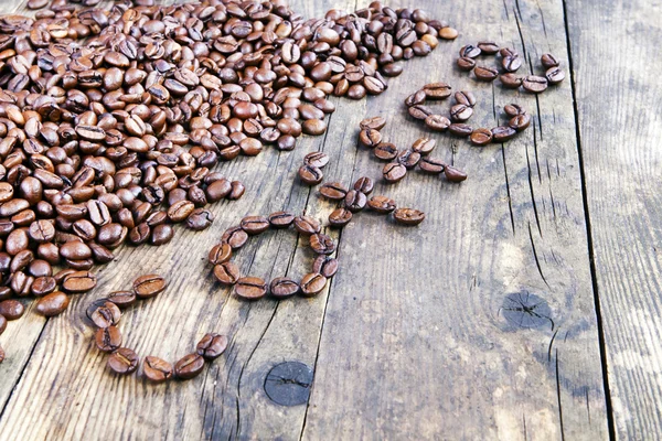 コーヒーのコーヒー果実の単語のスペル. — ストック写真
