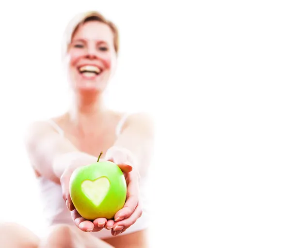 Healthy lifestyle a pretty girl. — Stock Photo, Image