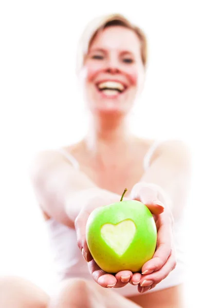 Healthy lifestyle a pretty girl. — Stock Photo, Image