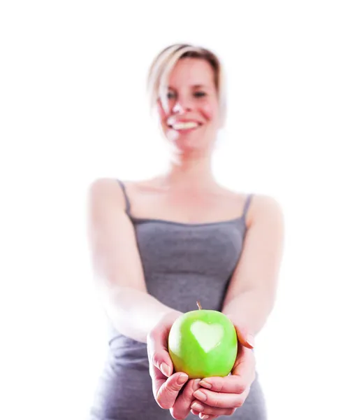 Healthy lifestyle a pretty girl. — Stock Photo, Image