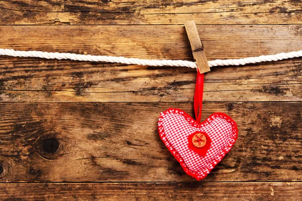 Fondo de San Valentín con símbolos del corazón . — Foto de Stock