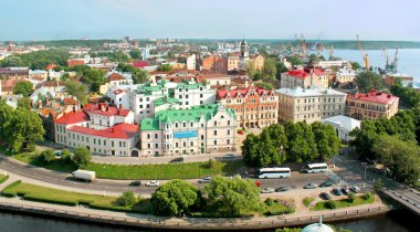 View of a Vyborg, Russia clipart