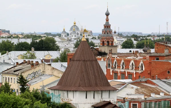 Панорамный вид на город Ярославль — стоковое фото