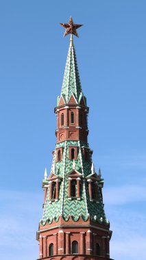 Moskova kremlin kule kırmızı yıldız