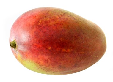 Beyaz arka plan üzerinde büyük mango meyve