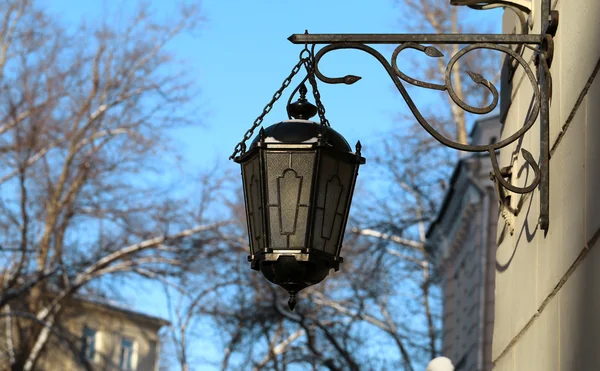 Ancient lantern on the wall — Stock Photo, Image