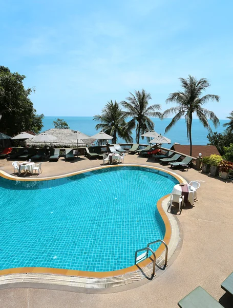 Piscina à beira-mar — Fotografia de Stock