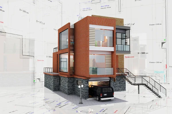 Bir evin model — Stok fotoğraf