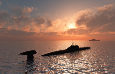 The military ship