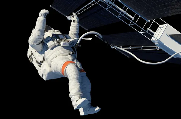 El astronauta en el espacio exterior —  Fotos de Stock