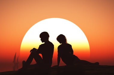 Silhouettes of