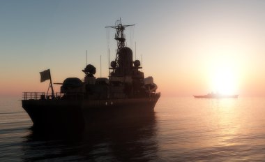 The military ship