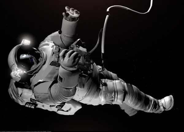 宇宙空間で宇宙飛行士 — ストック写真