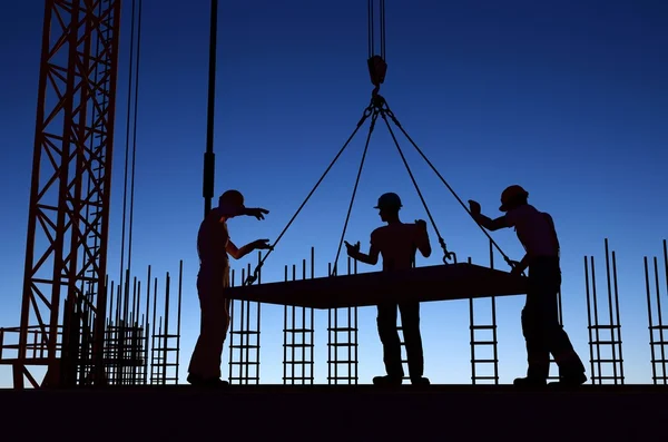 Die Gruppe der Arbeiter — Stockfoto