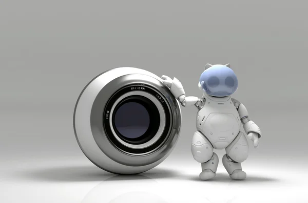 Webcam e robot — Foto Stock