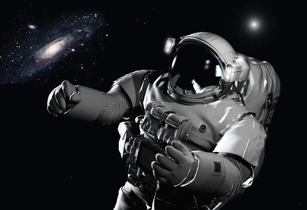 Astronautul din spaţiul cosmic — Fotografie, imagine de stoc
