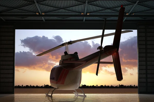 Civilian helicopter — Stock Photo, Image