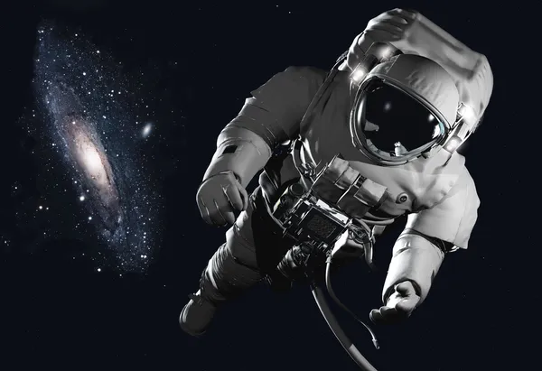 Der Astronaut im Weltraum ". elemen dieses Bildes von nasa" — Stockfoto