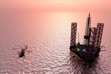 petrol çıkarma için istasyonu.