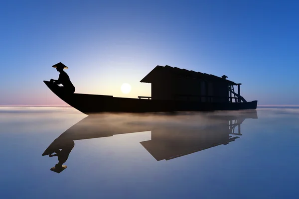 Çin boat. — Stok fotoğraf