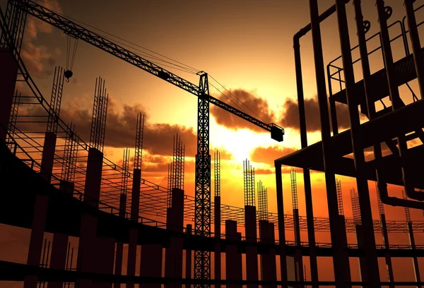 Construction of a building — Stock Photo, Image