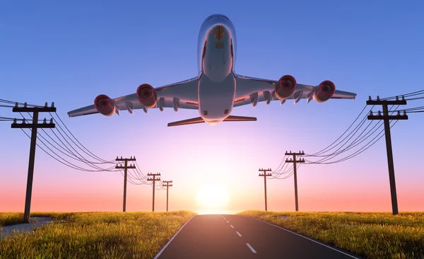 The plane — Stock Photo, Image