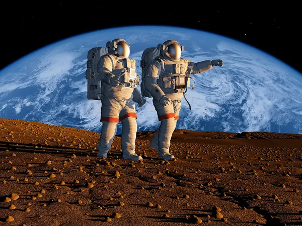 Grupo de astronautas — Fotografia de Stock