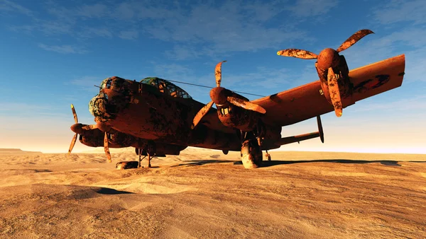 Σκουριασμένο αεροπλάνο — Φωτογραφία Αρχείου