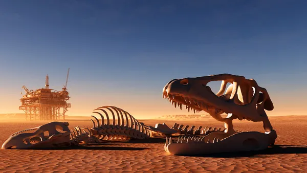 Dinosaur skeleton — Stock Photo, Image