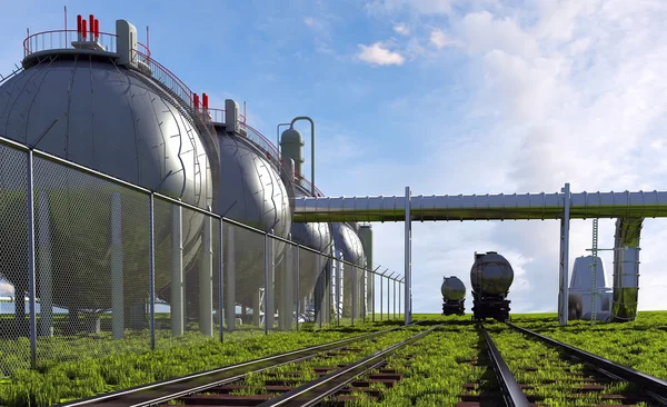 Spherical container — Stock Photo, Image