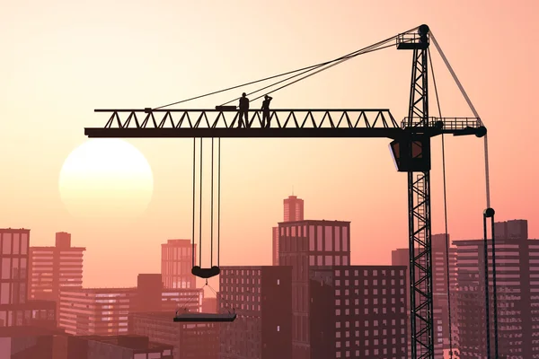 Construction crane — Stock Photo, Image