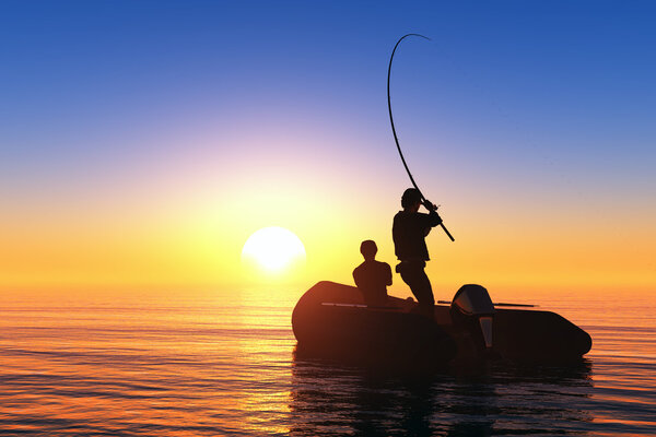 Человек в лодке
