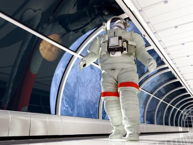 astronot tünellerde