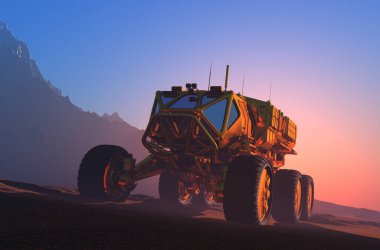 Gezegendeki uzay taşımacılığı. 3d hazırlayıcı