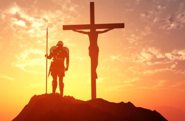 Çarmıha gerilen İsa ve çöldeki askerler...