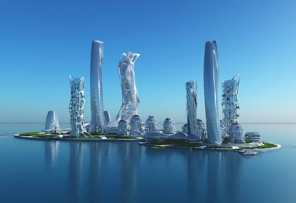 Ciudad Del Futuro Mar — Foto de Stock