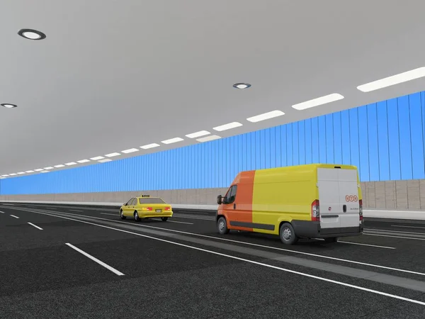 Road Tunnel Render — Stock Photo, Image