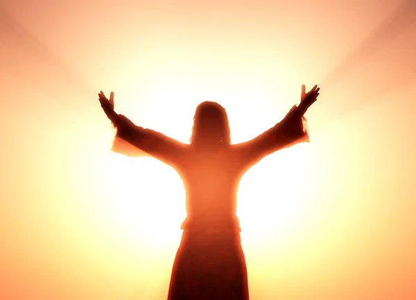 Jesus Background Sky Render — Stock Photo, Image