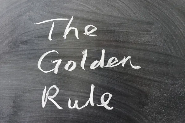 The golden rule — Stock Photo, Image