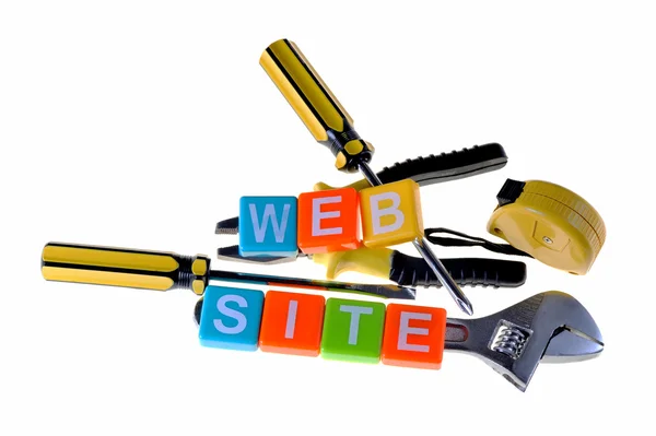 Costruire il concetto di sito web — Foto Stock