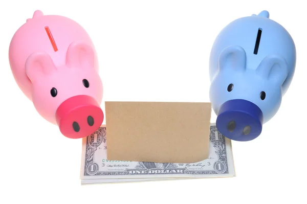 Twee piggy banks — Stockfoto