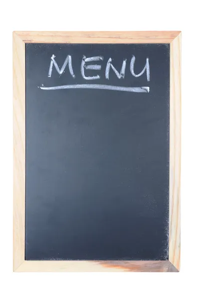 Menü szót írt chalkboard — Stock Fotó