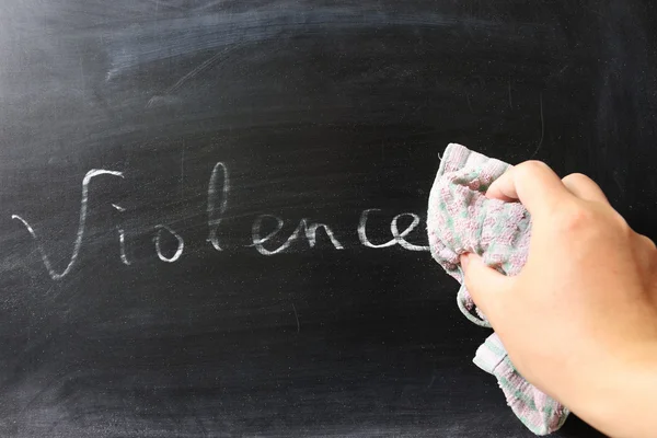 Wiping off Violence — Stock Photo, Image